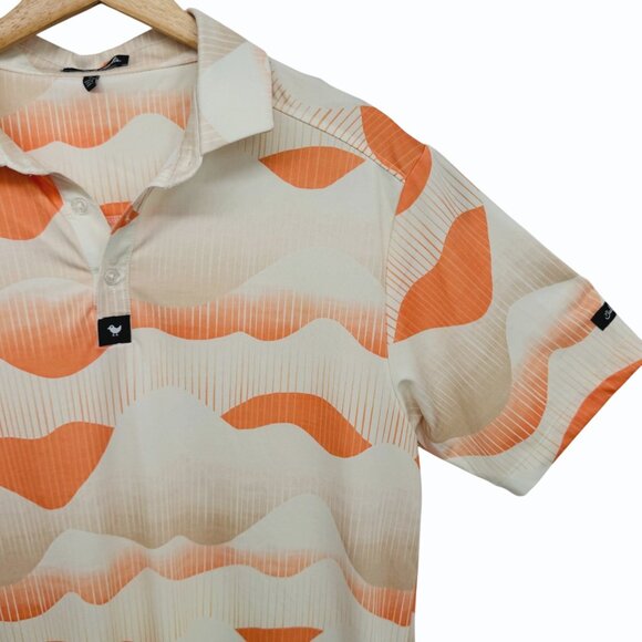 Bad Birdie Golden Hour Polo Shirt Mens M Golf Performance Athletic Wicking - Picture 3 of 9